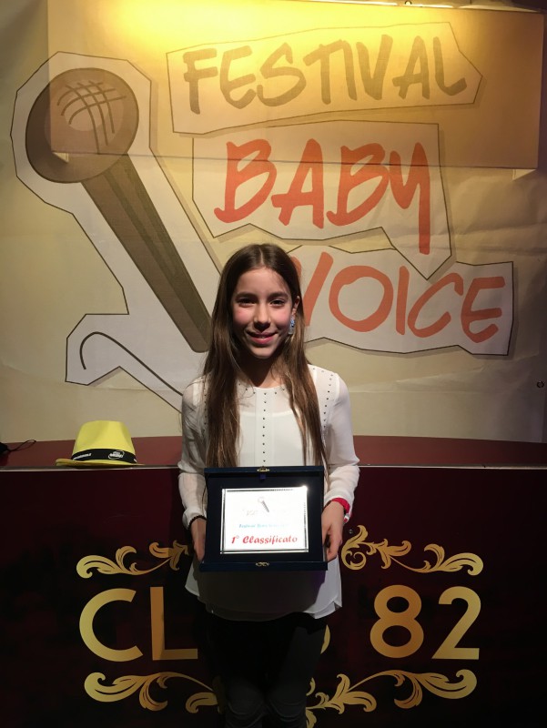 Matilda Valmori, 12 anni da Castrocaro, vince il 5° Baby Voice Festival